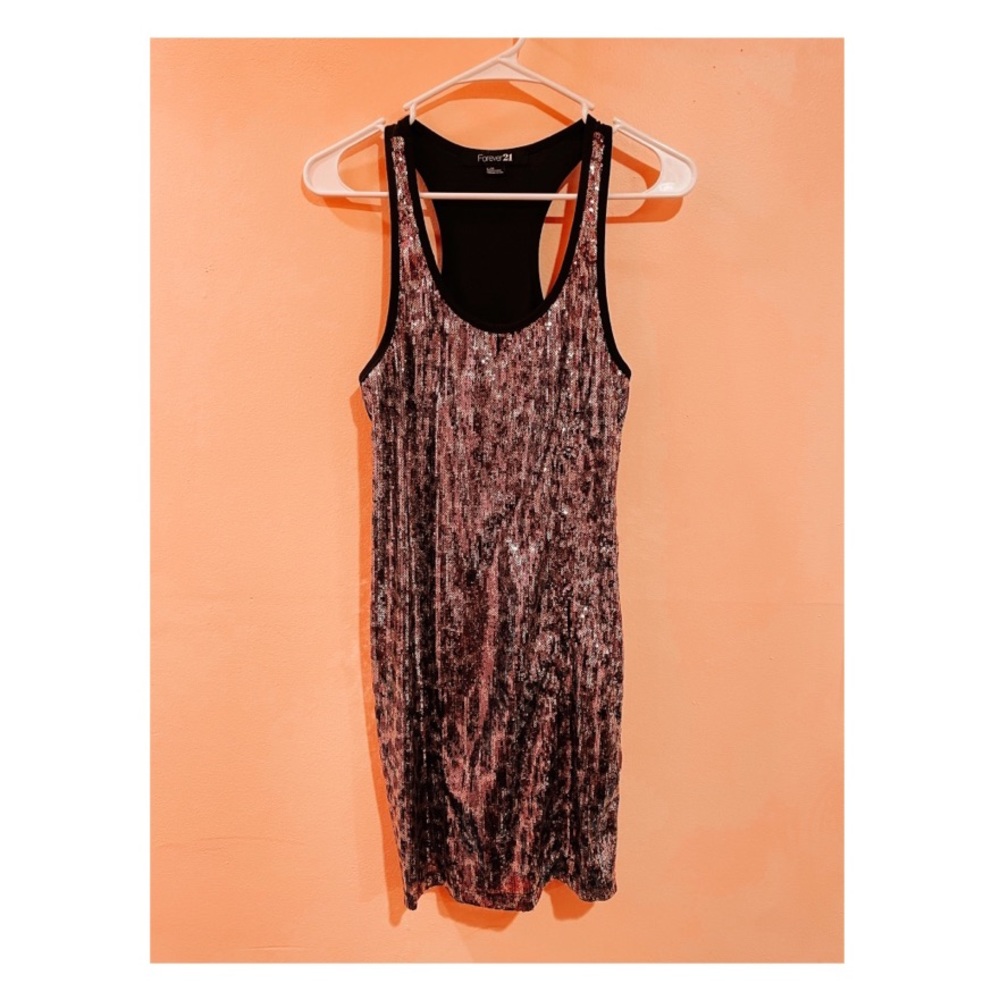 Forever 21 Sequins Animal Print Tunic Dress